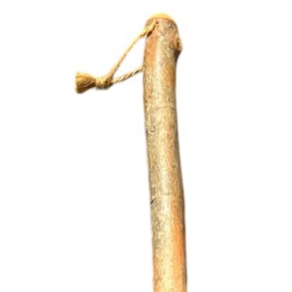 Vtg Natural Handmade Primitive Besom Broom/Ritual Tool/Witch's Broomstick, 68.5" - Picture 4 of 13